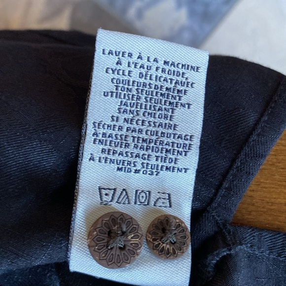 Black-on-Black CARIBBEAN JOE Hawaiian Style Dress Shirt Size XL - Picture 10 of 13